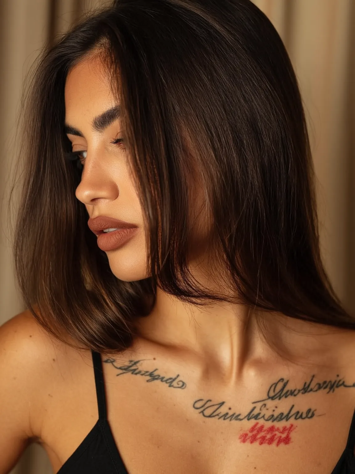 Classic Blunt Bob in Rich Chocolate Brown